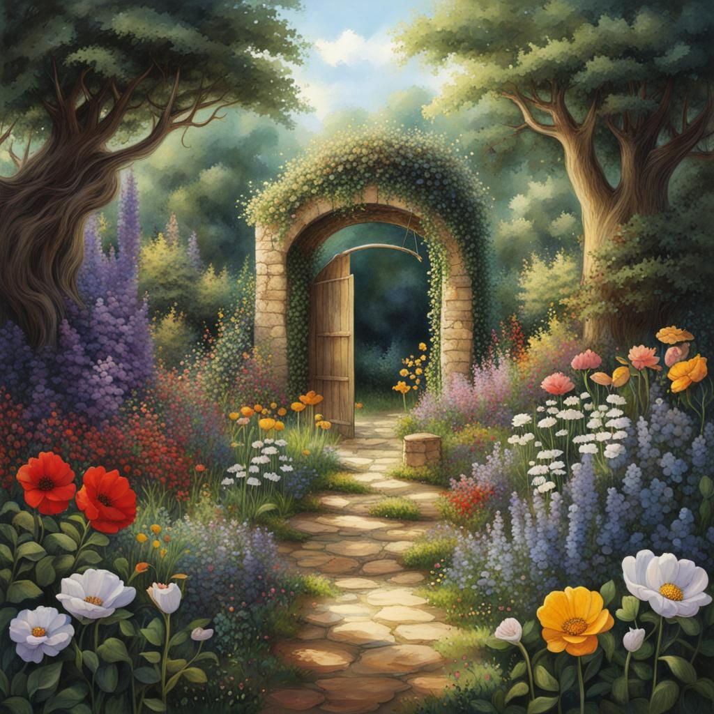 Enchanting Secret Flower Garden