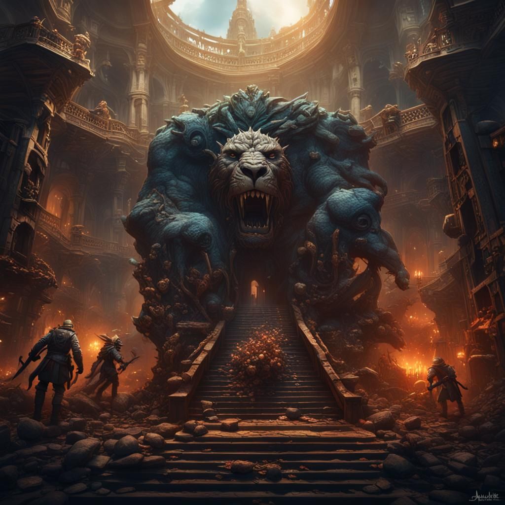 Fantastical Matte Painting with Intricate Details