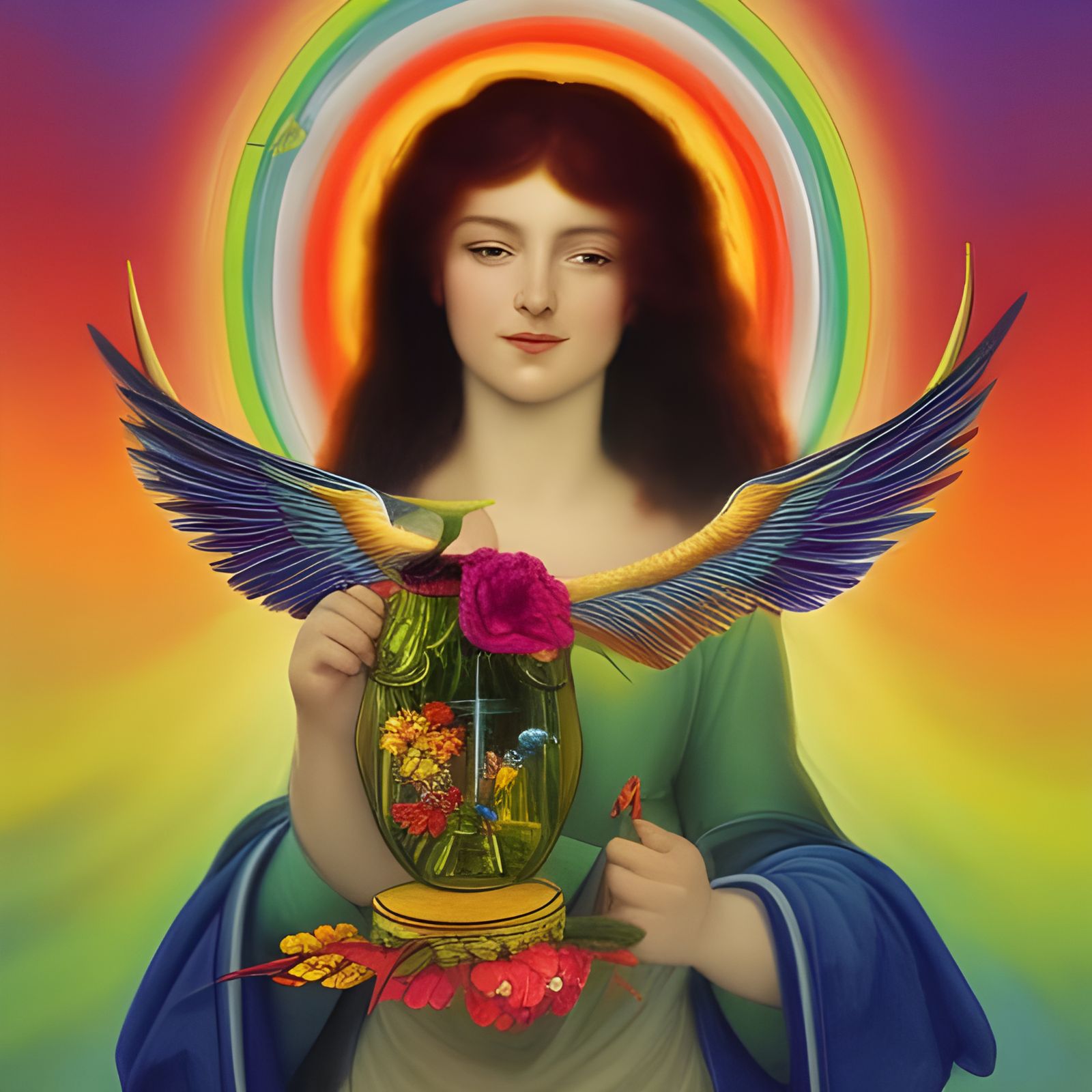 Iris goddess of the rainbow with the nectar of the gods/Goddesses...