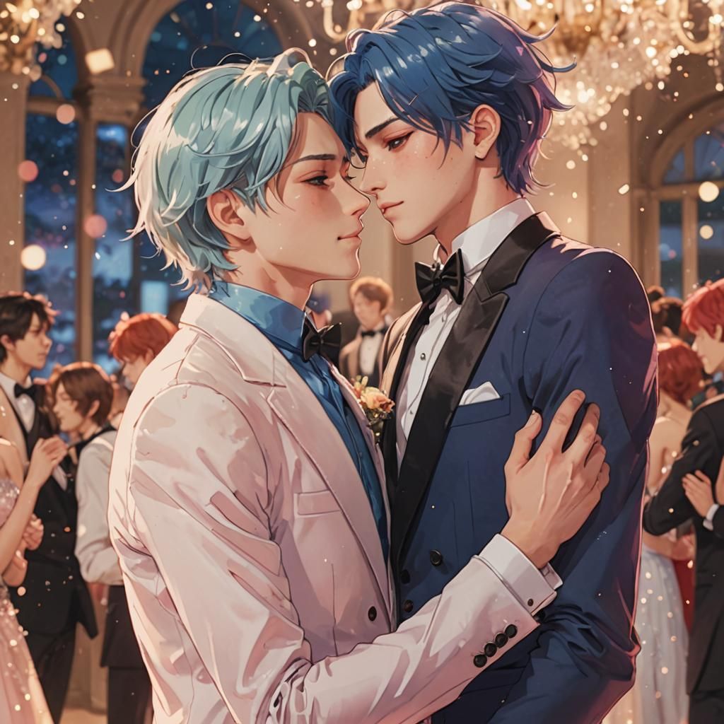 Dreamy Anime Prom Night in Pastel Hues