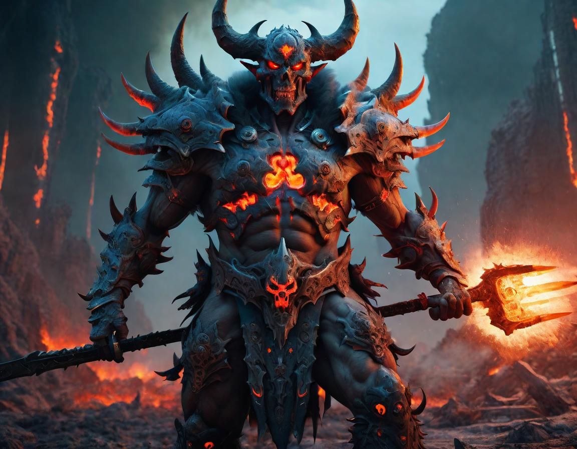Nuclear Demon Warrior Concept Art