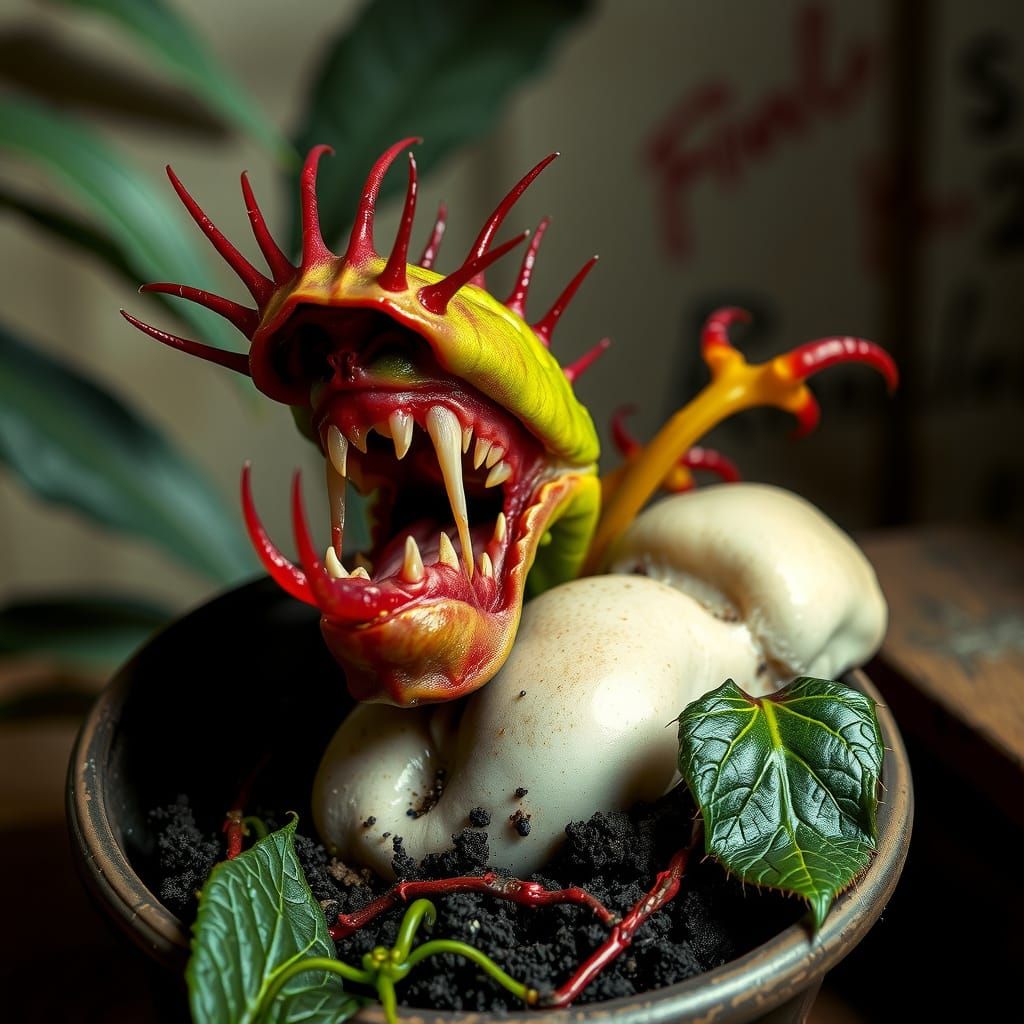 Carnivorous Plant Bites Human Prey in Exotic Terrarium