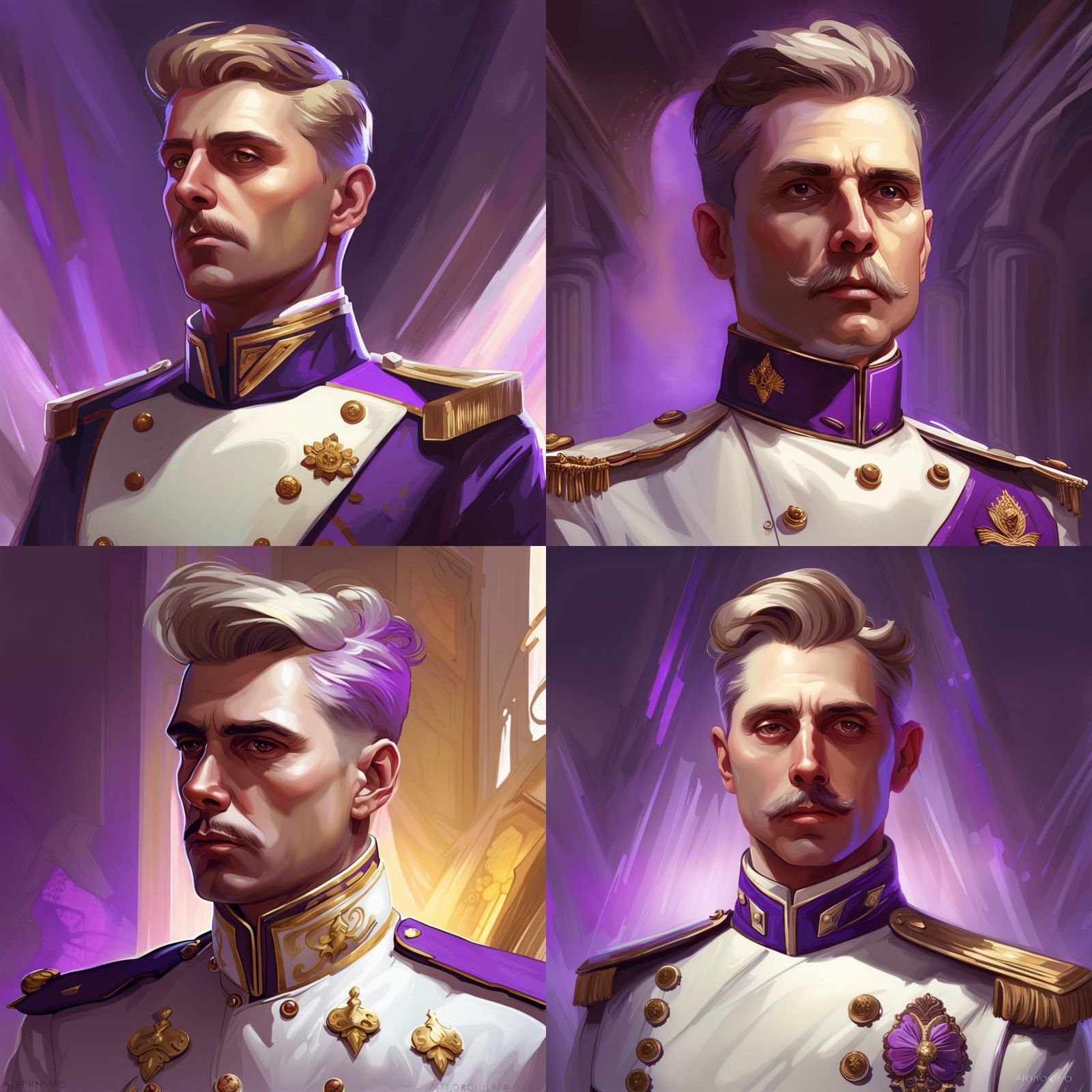 Futuristic Archduke Franz Ferdinand Portrait in Art Nouveau ...