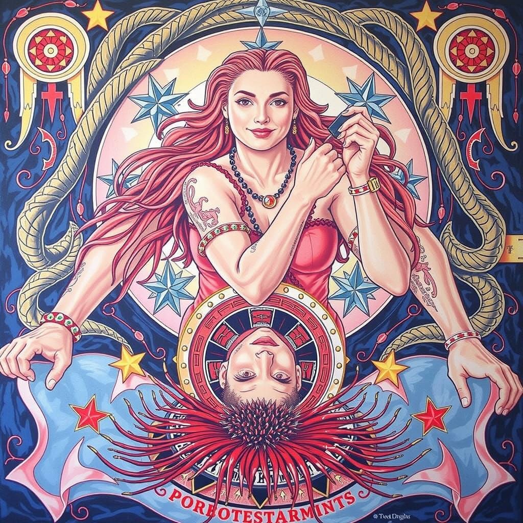 Vibrant Red Hues in Twisted, Curling Forms