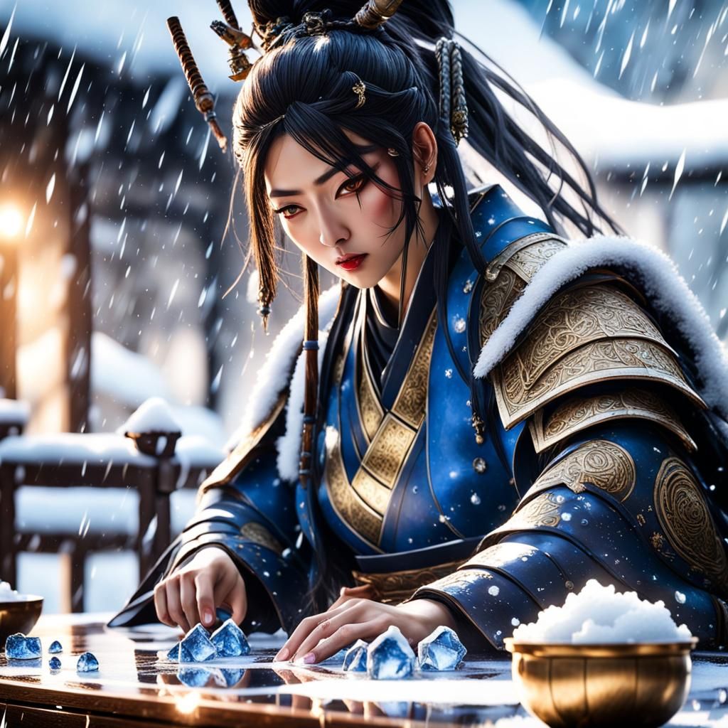 Yasuke Samurai General Planning Tactics in 8K