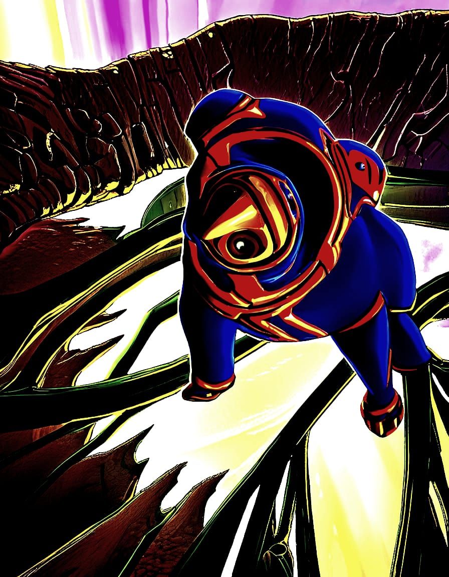 Glowing Fantasy World in Vivid Colors