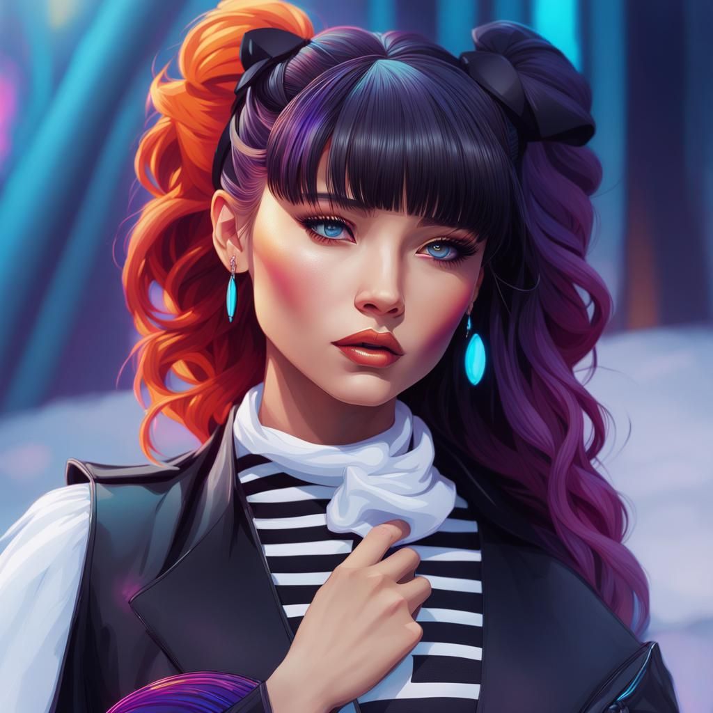 Stylized Portrait of Jennie in Trending Art Styles