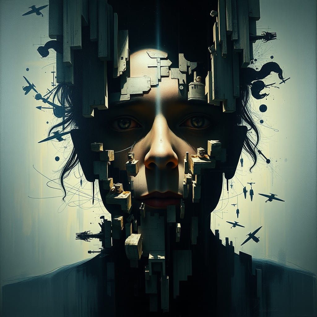 Surrealist Masterpiece in Intense Light