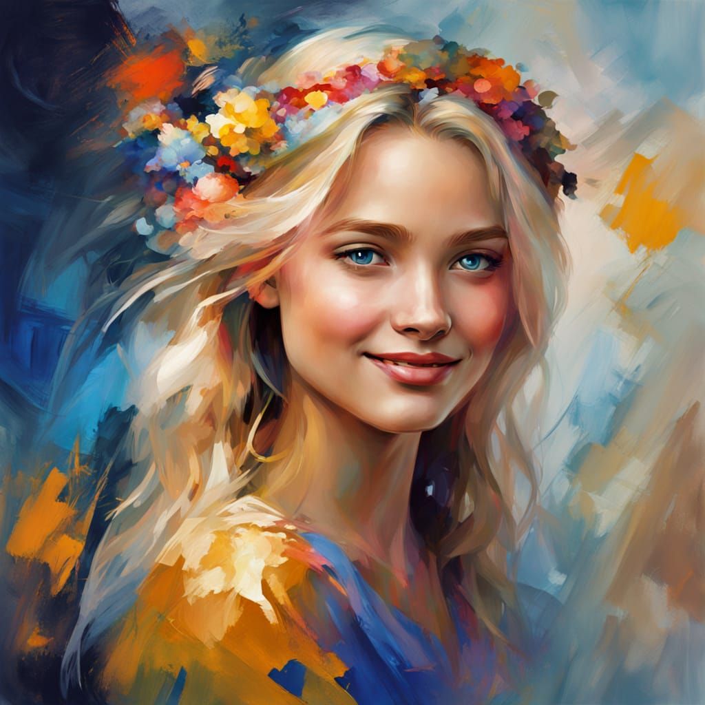 Hyperrealistic Princess Portrait with Golden Light