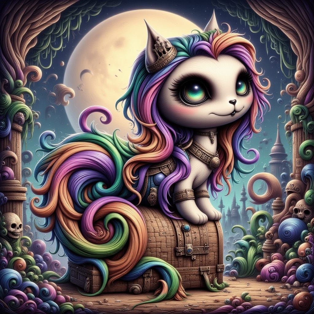 Goth Felines Meet Jack Snailington: LoRA Fusion