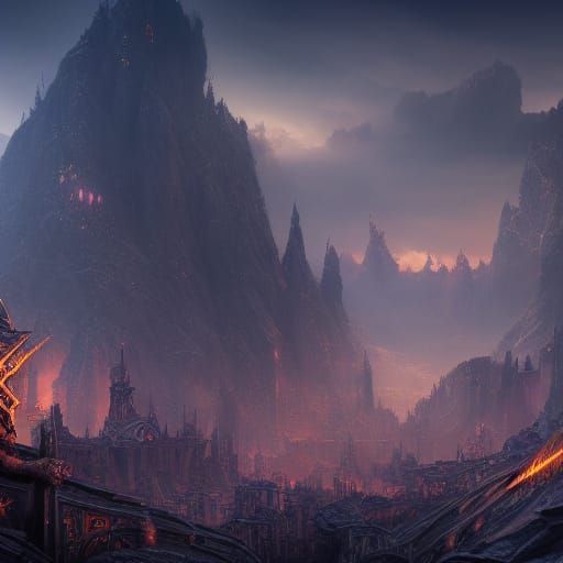 Metallica: Detailed Matte Painting in Deep Color