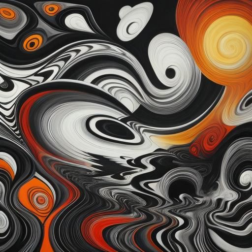 Abstract Surrealism in Black and White