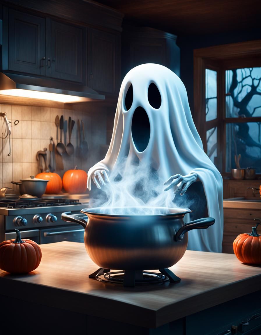 Spooky Ghost Pot