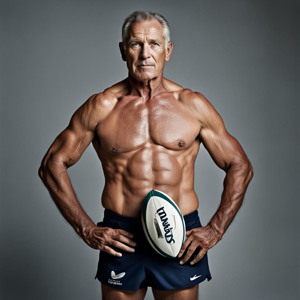 Rugby Player: Portrait in Professional Photography Style