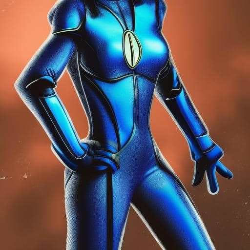 Taylor Swift as Blue Beetle in HDR