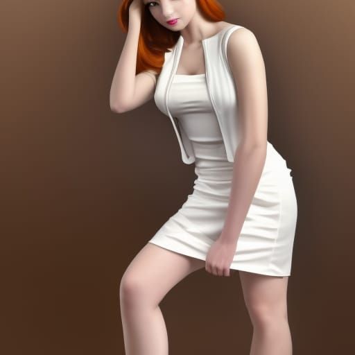 Redhead Portrait in Art Nouveau Style, 8K