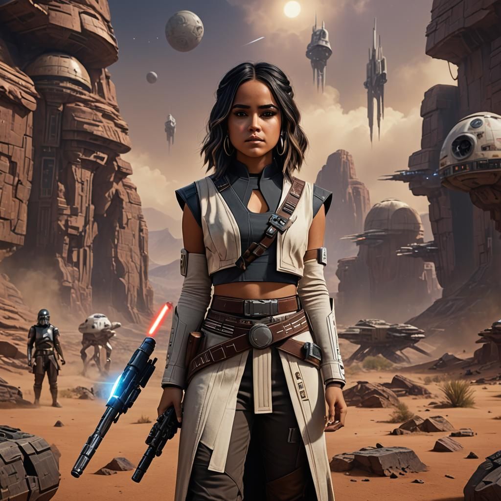 Becky G as Star Wars Jedi: Detailed Concept Art