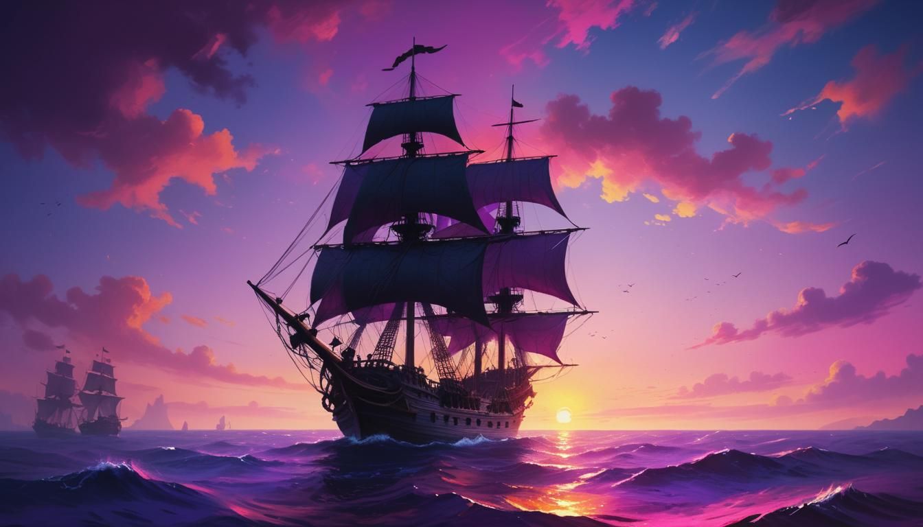 Pirate ship wallpaper