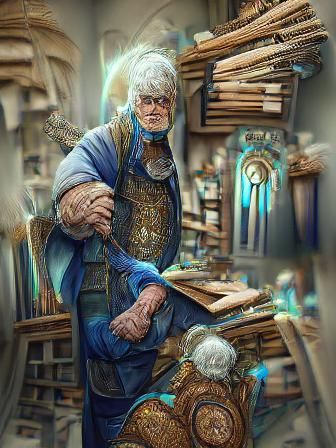 Fantasy Artificer: Detailed Character Illustration