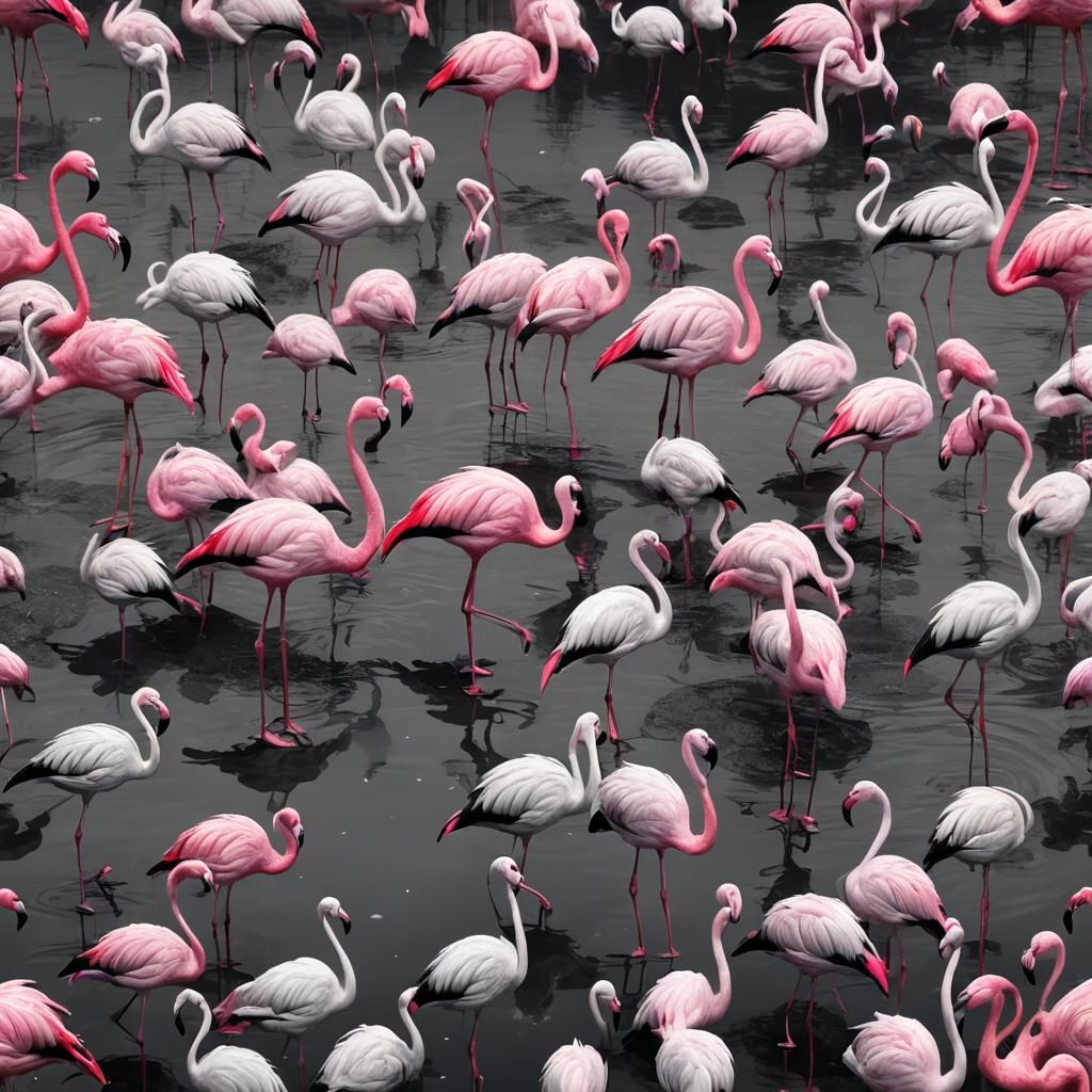 Happy Flamingoes with a Pop of Pink