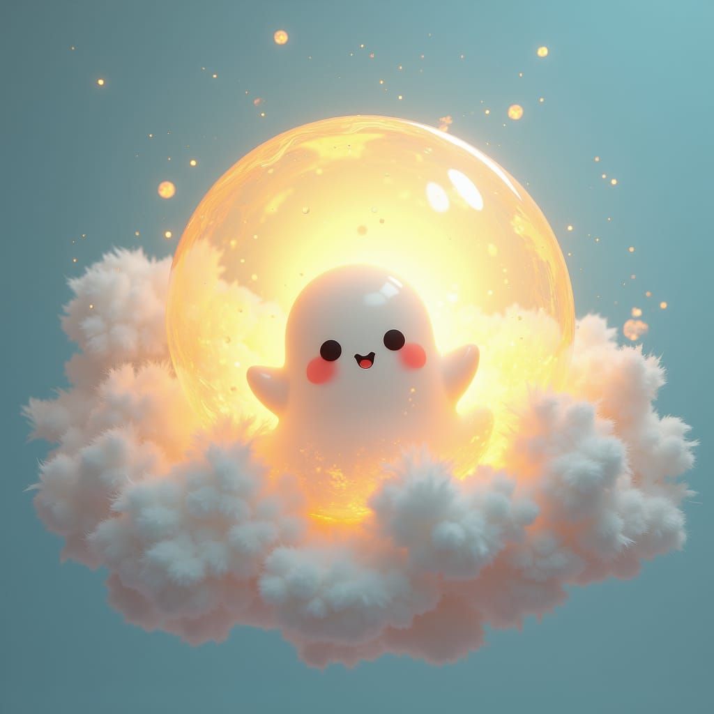 New Bubble Ghost - Flux Prompt Magic