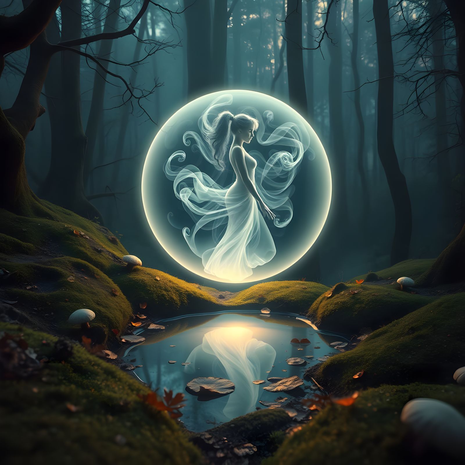 Whispers of Enchanted Dawn in a Mystical Forest