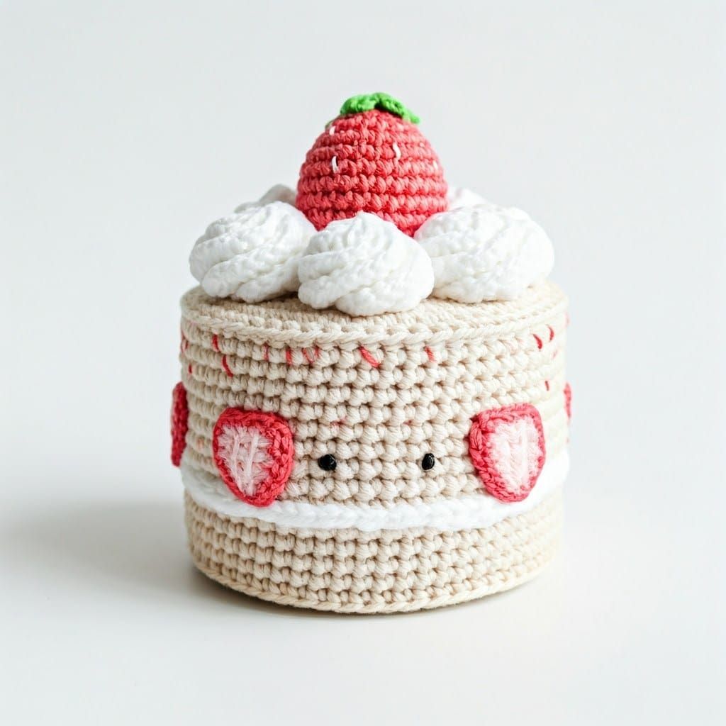 Whimsical Amigurumi Cake in Pastel Colors
