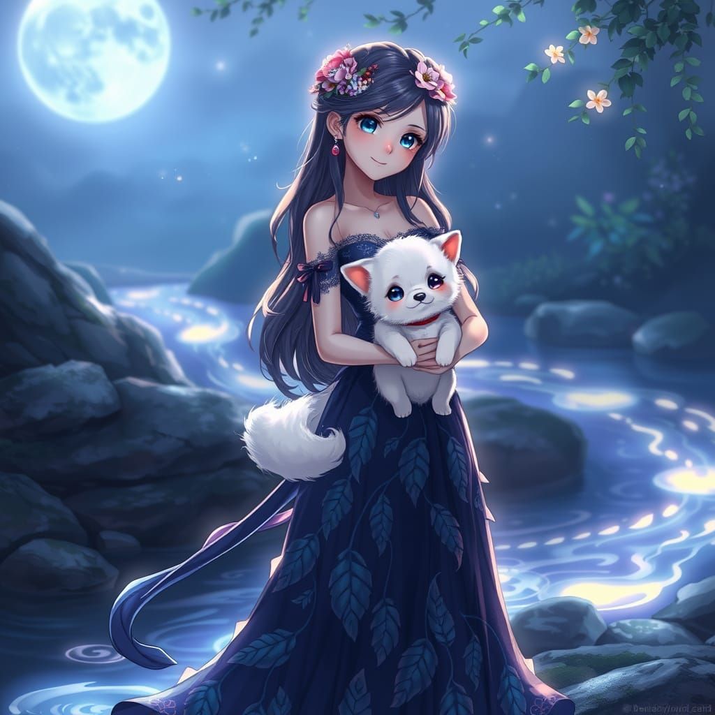 Enchanted Goddess of Pandora in Whimsical Faerie Realms