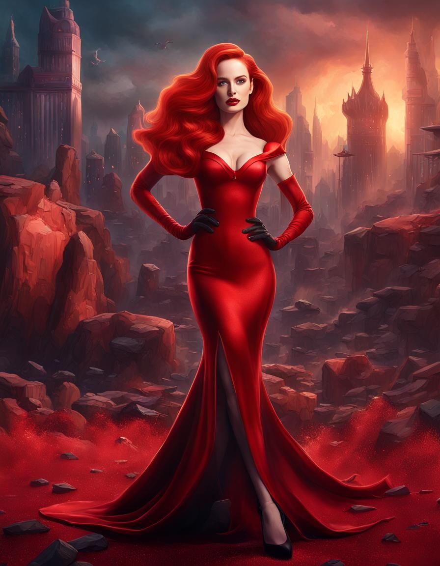 Madelaine Petsch as Jessica Rabbit: Cinematic Art