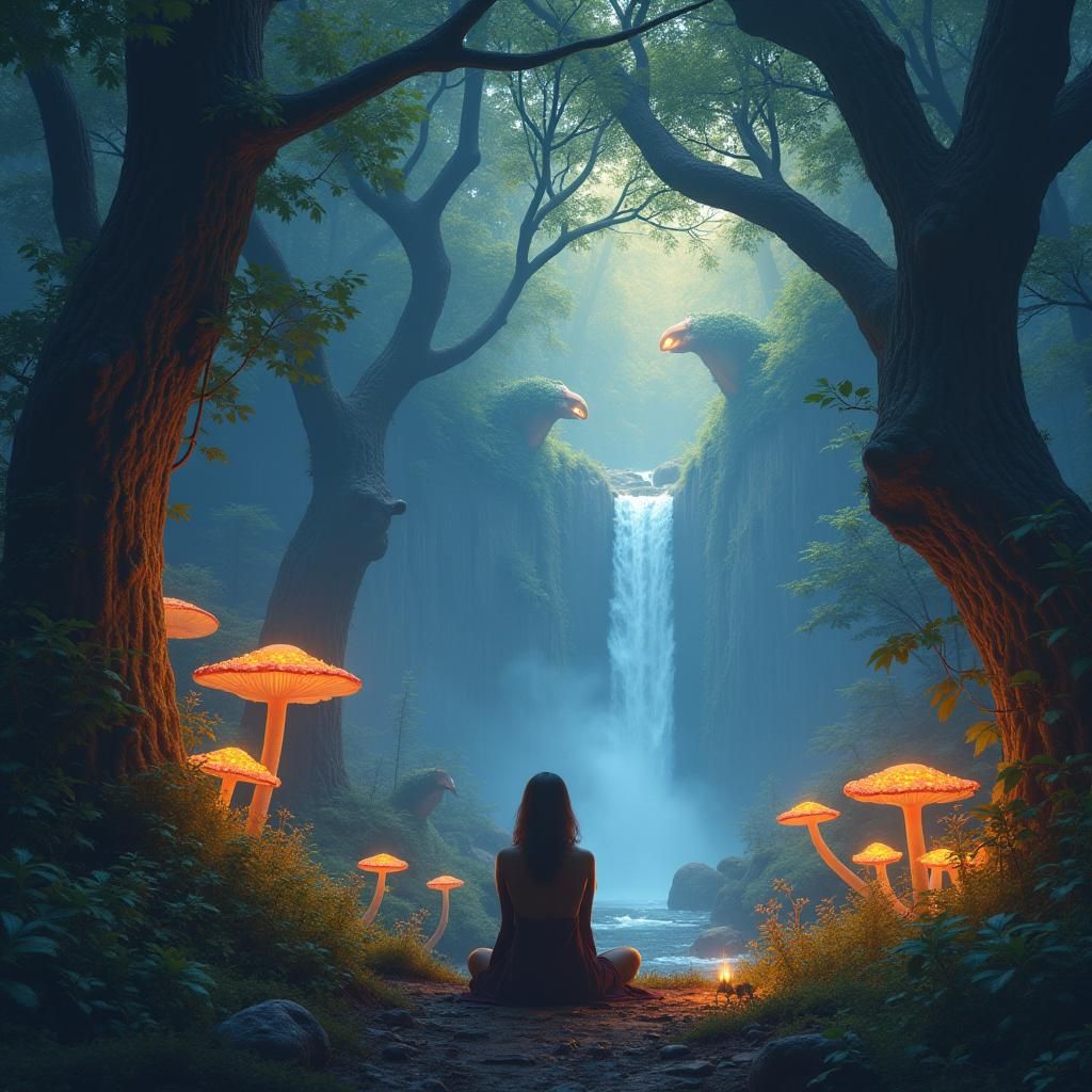 Mystical Forest Confidant: Fantasy Concept Art