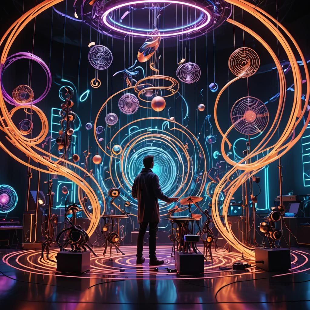 Sound Sculptor Creates 3D Forms in Neon Studio