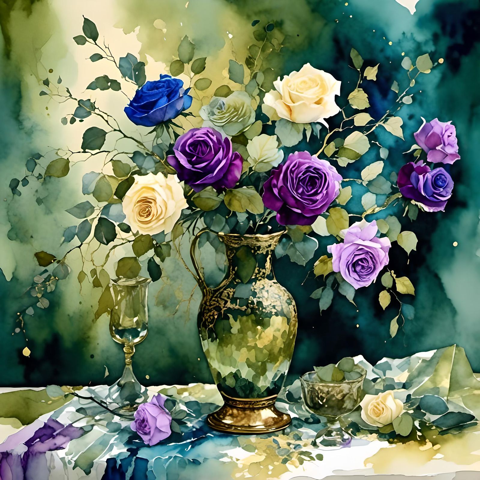 Rose Bouquet in a Vase