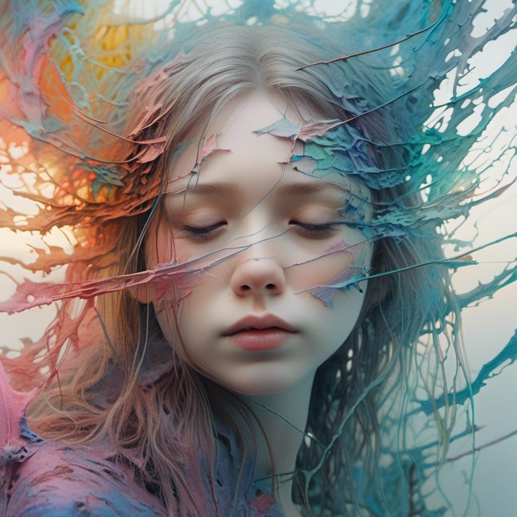 Pastel Dreamscape in Hyper-Realistic Digital Art