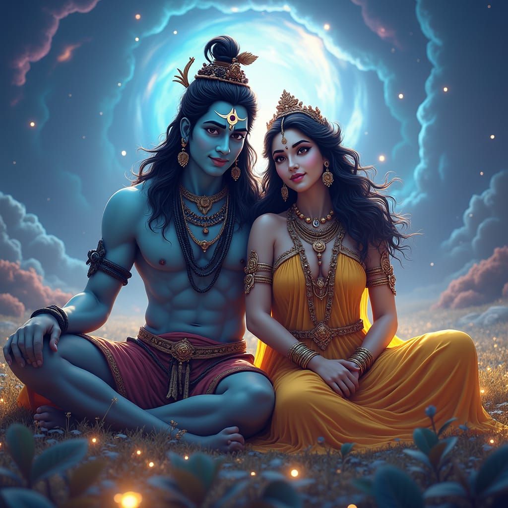 Shiva and Shakti: Divine Couple in Cosmos