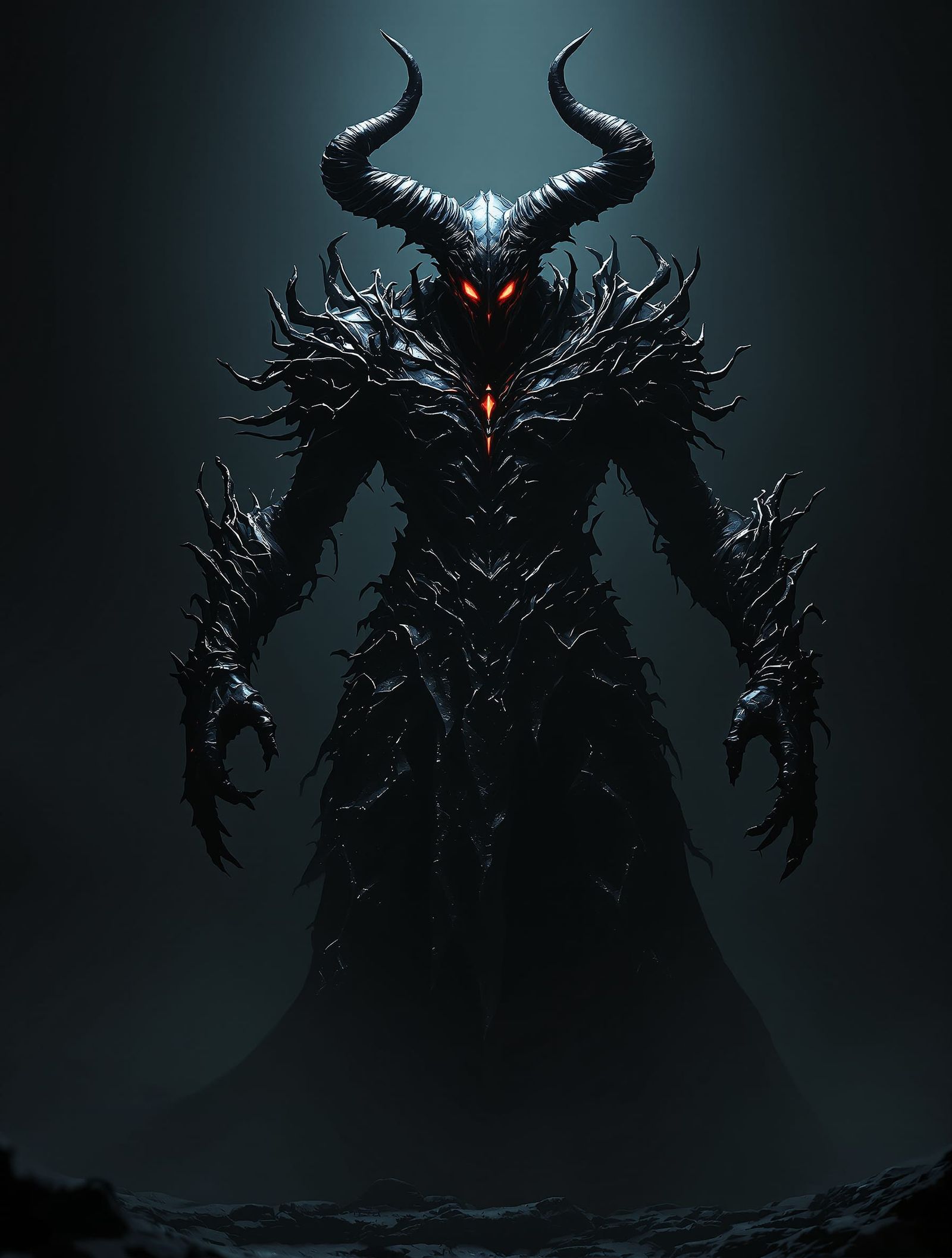 Demon Warlord Voidbender in Dramatic Unreal Engine Render