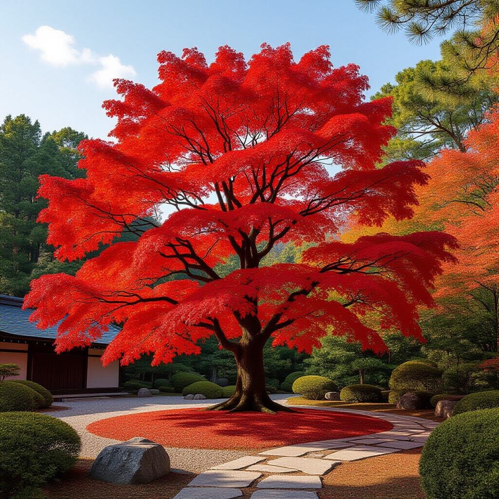 Magnificent Divine Japan Maple Tree in HD