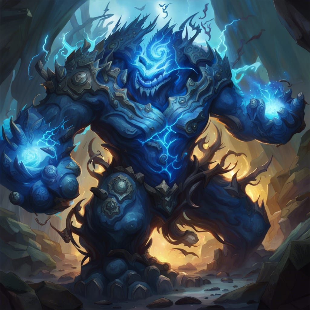 Rock Golem in Attack Mode Splash Art