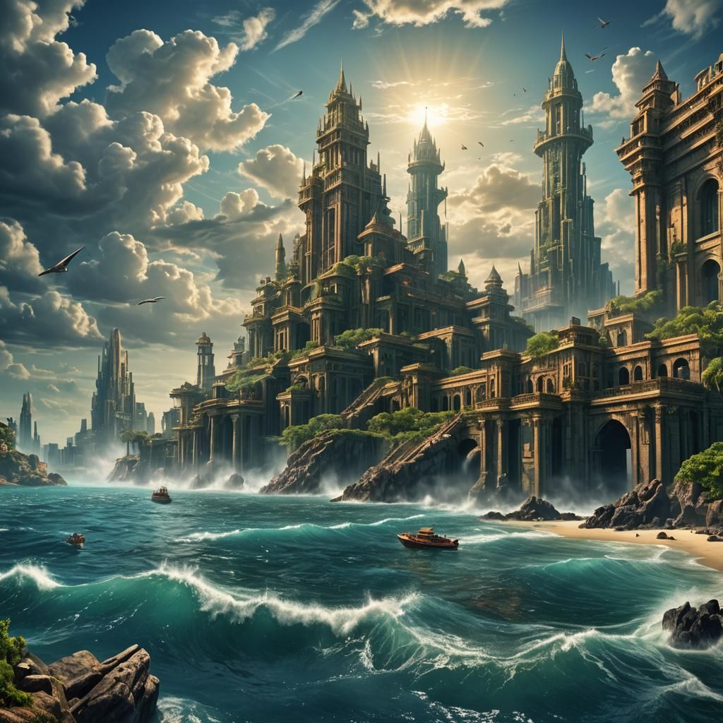 Atlantis Rising: A Photorealistic Sci-Fi Vision