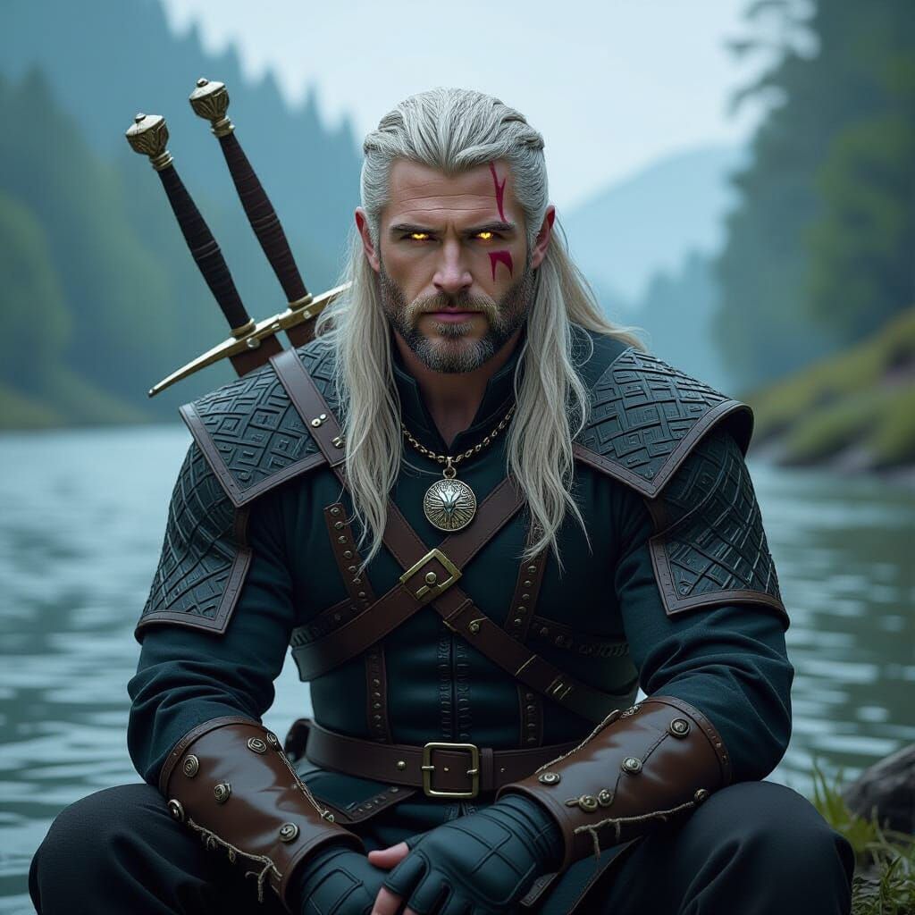 Geralt of Rivia: Liam Hemsworth in Haunting Landscape