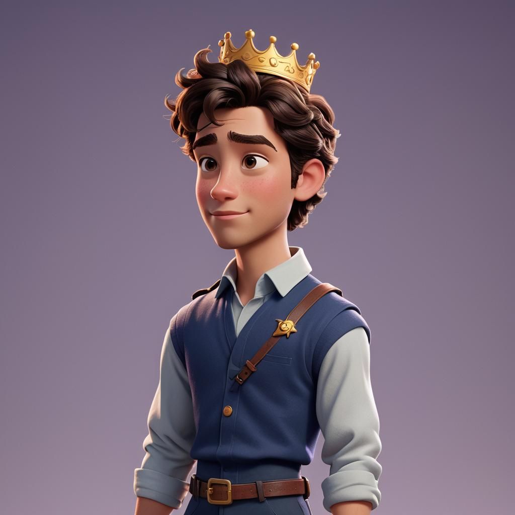 Disney Prince: Pixar-Style 3D Digital Art