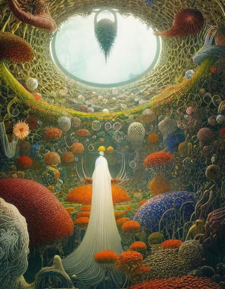 Surreal Ghost in Dreamlike Fairytale World