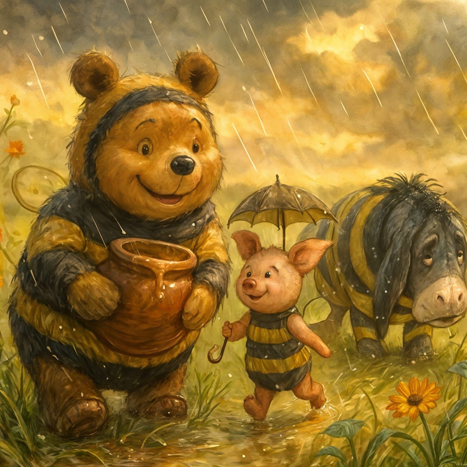 Rainy Day Adventure in Turner-Inspired Landscape