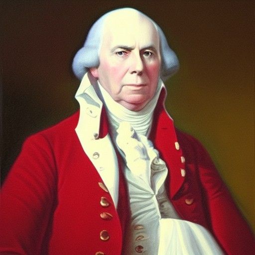 President James Madison Portrait in Oil Paint