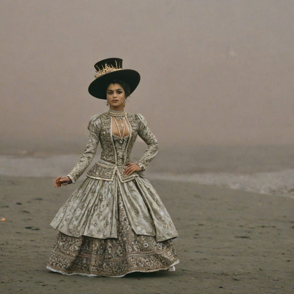 Tropical India Landscape in Vibrant Colors