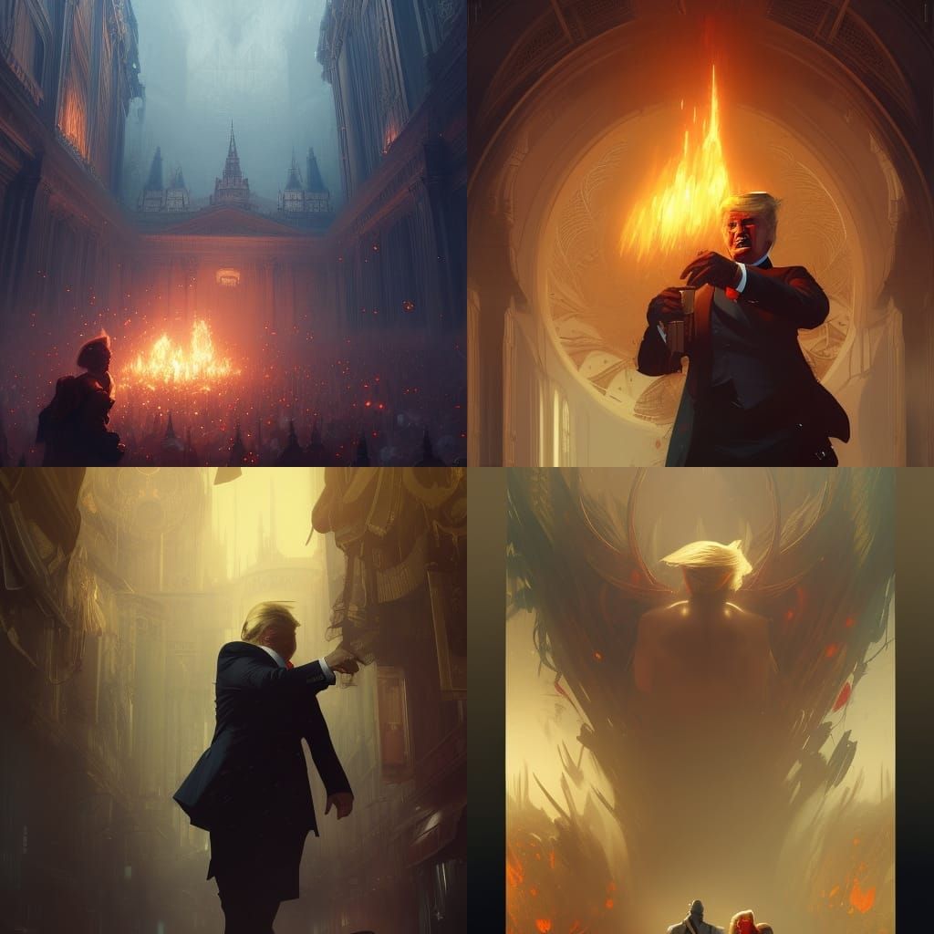 Dark Fantasy Portrait of a Statesman, Detailed Art