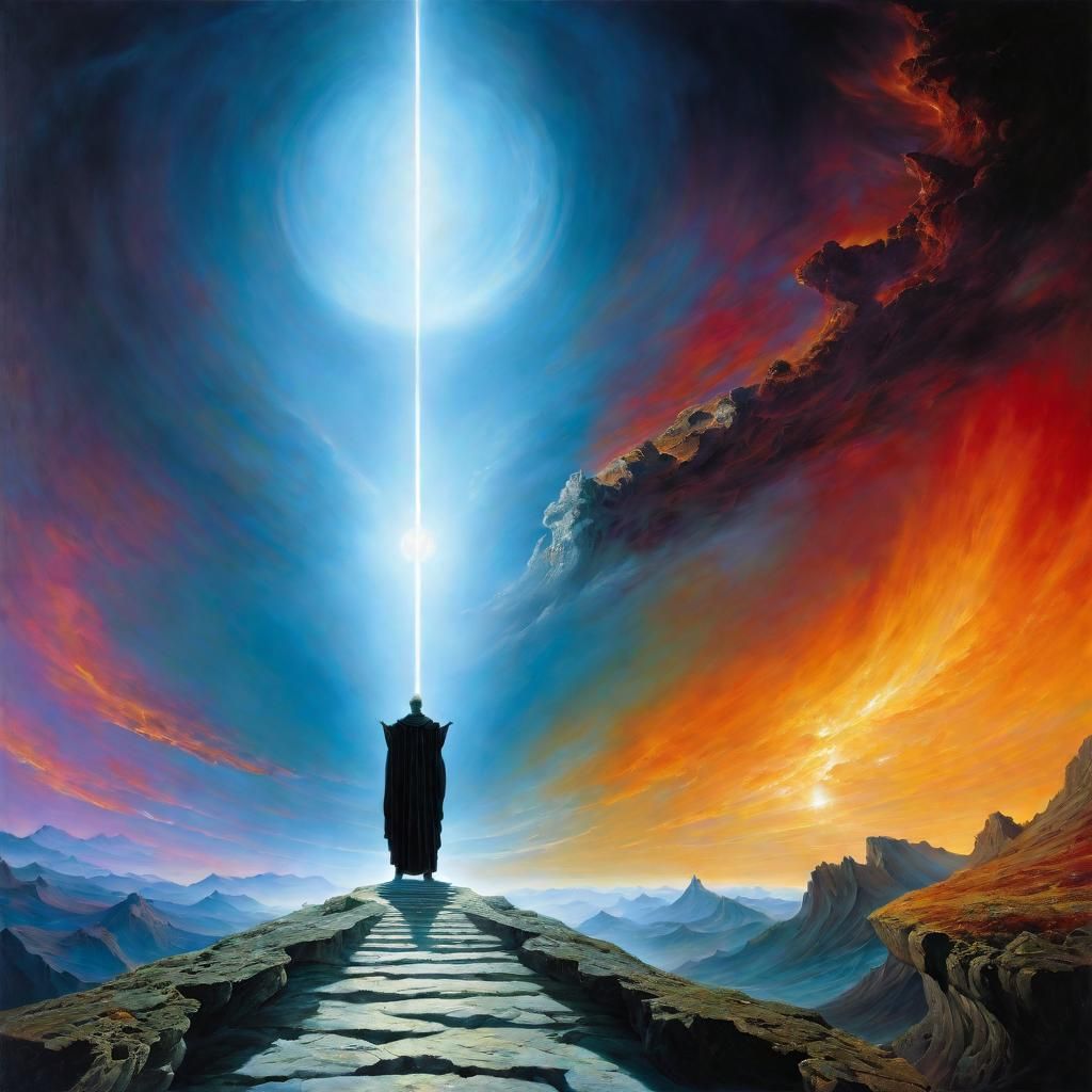 Baroque Soul's Silent Journey: Impasto Cover Art