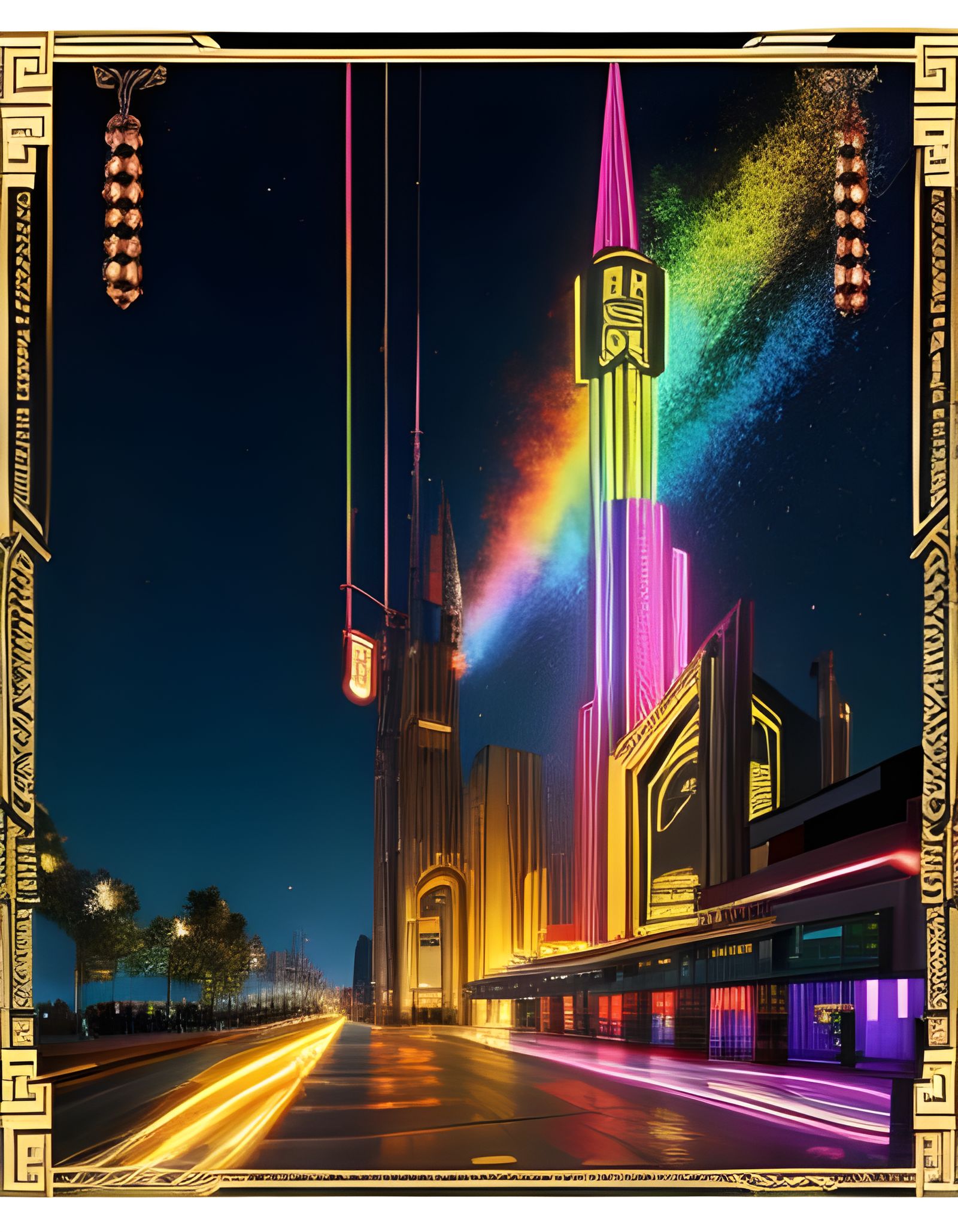 Colorful Art Deco Design in 4K