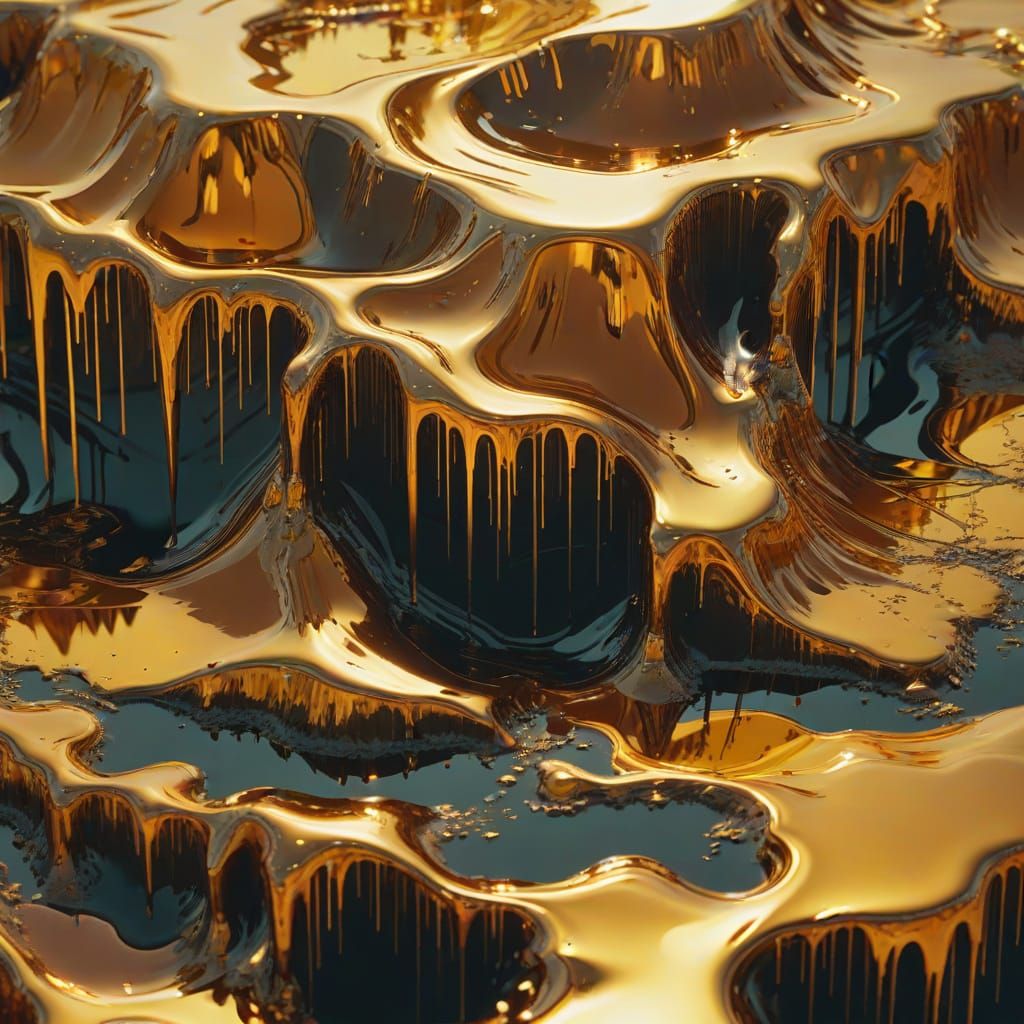Melting Matrix Landscape with Electroplated Ideograms