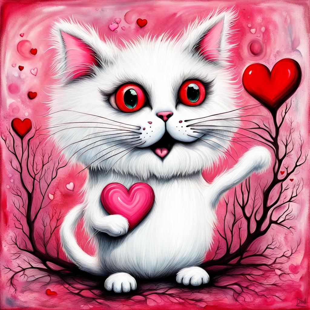 Valentine Cat
