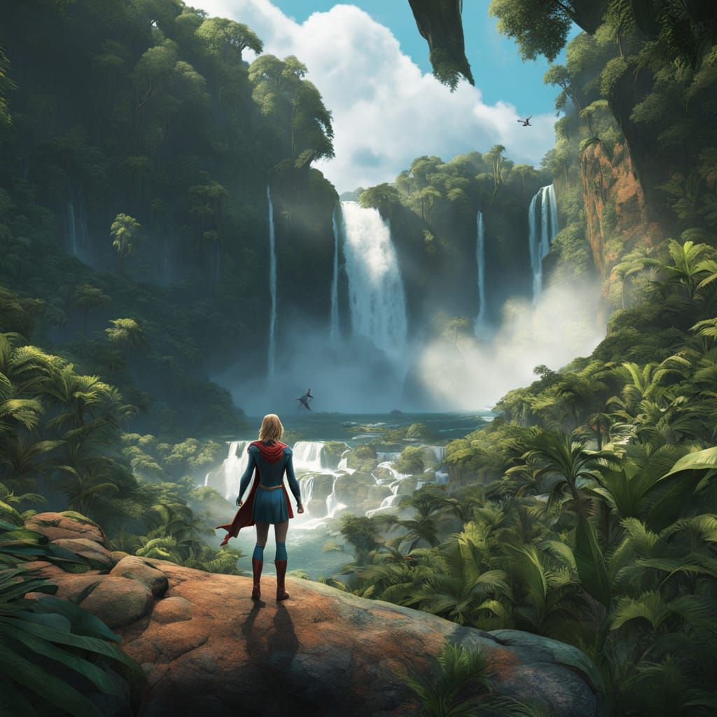 Supergirl Soars Over Brazilian Landscape in Vibrant, 8K Digi...